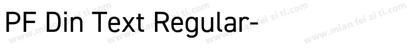 PF Din Text Regular字体转换